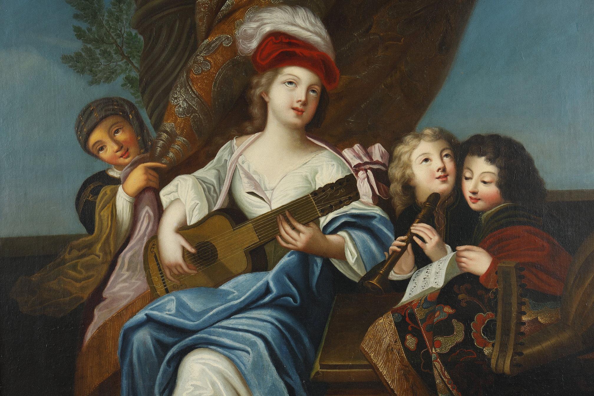 19th century French school painting, after J-F Courtin, 