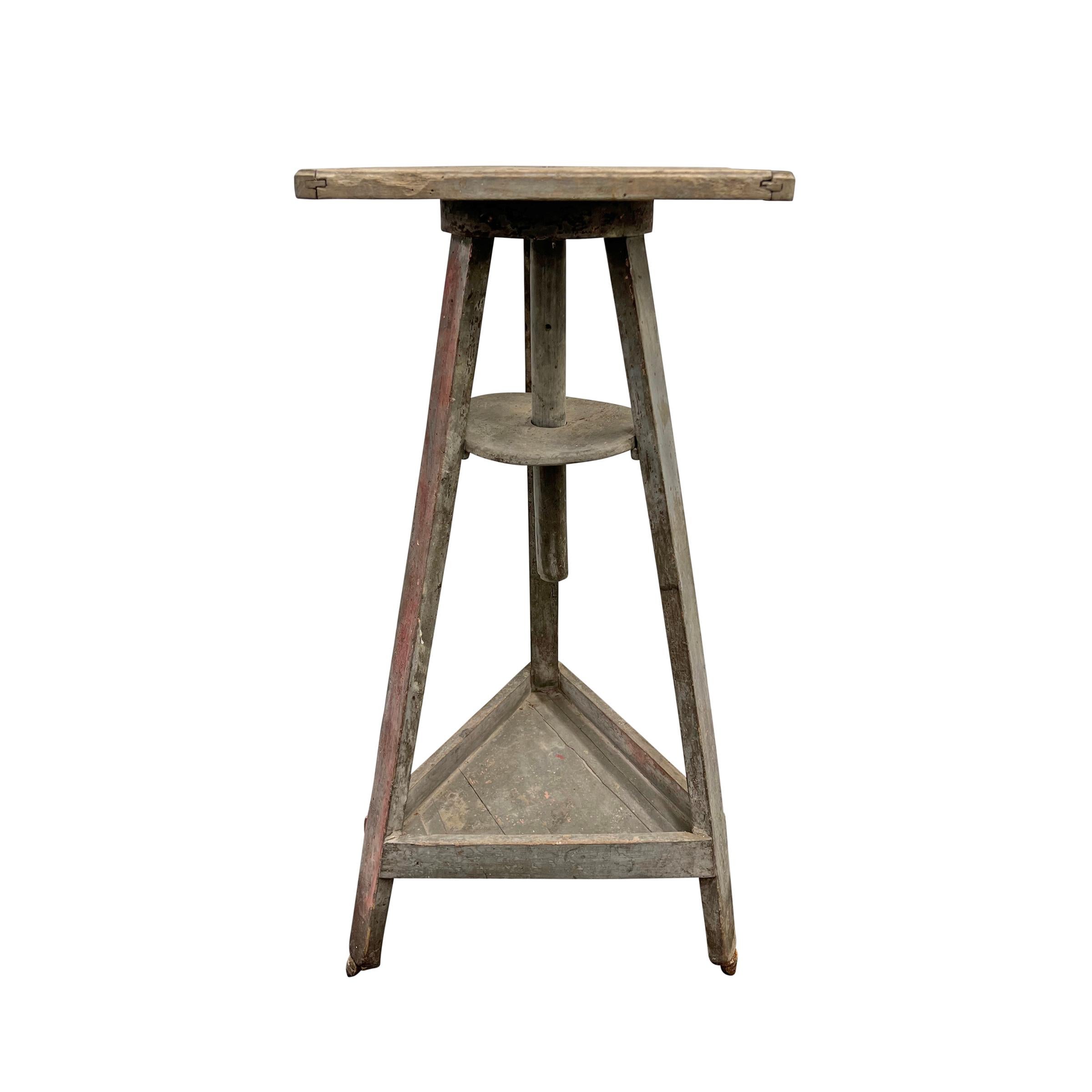 Painted 19th Century French Sculptor's Stand