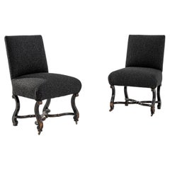 1880s Napoleon Wooden Chairs, a Pair