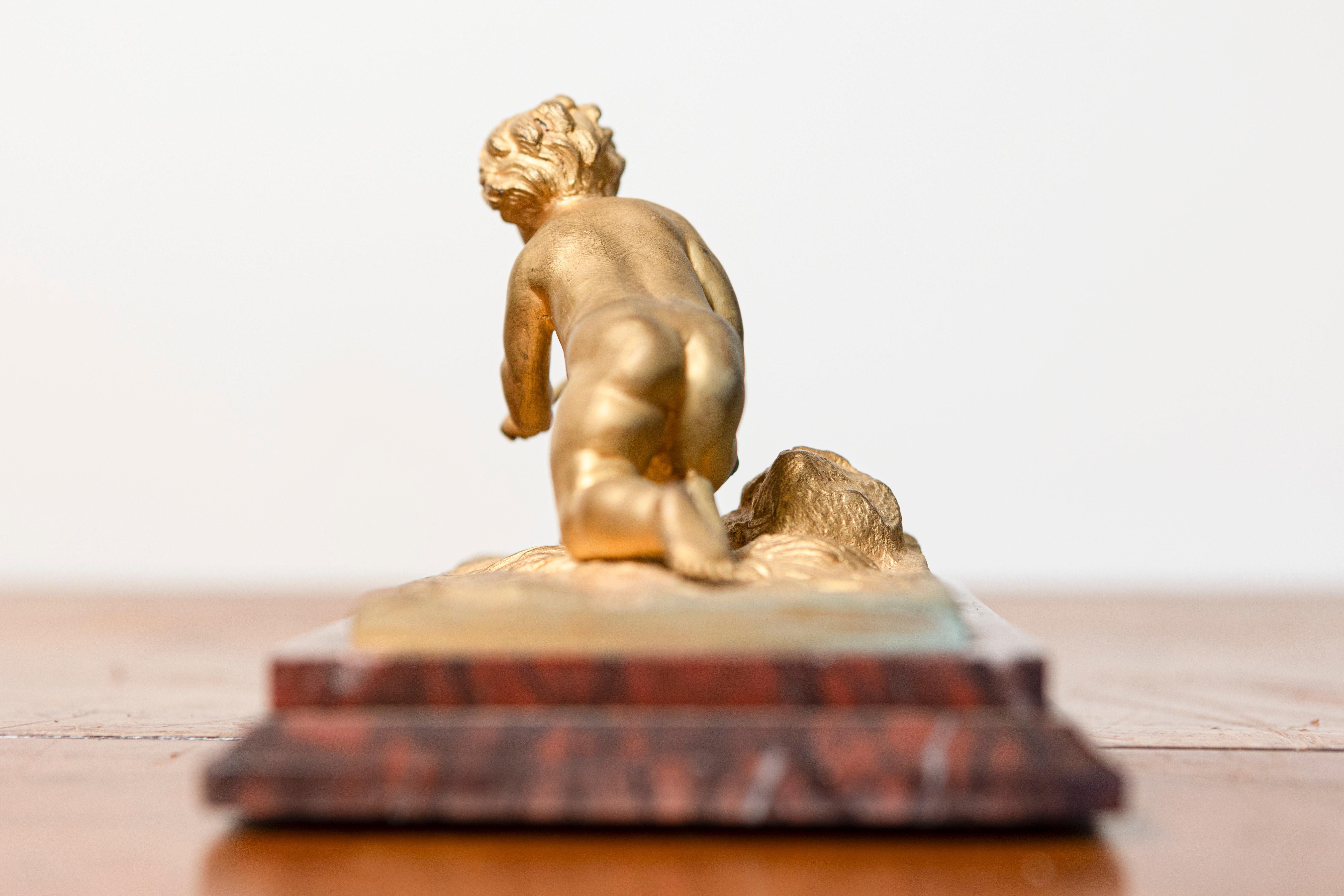 Dorato Scultura francese del XIX secolo in vendita