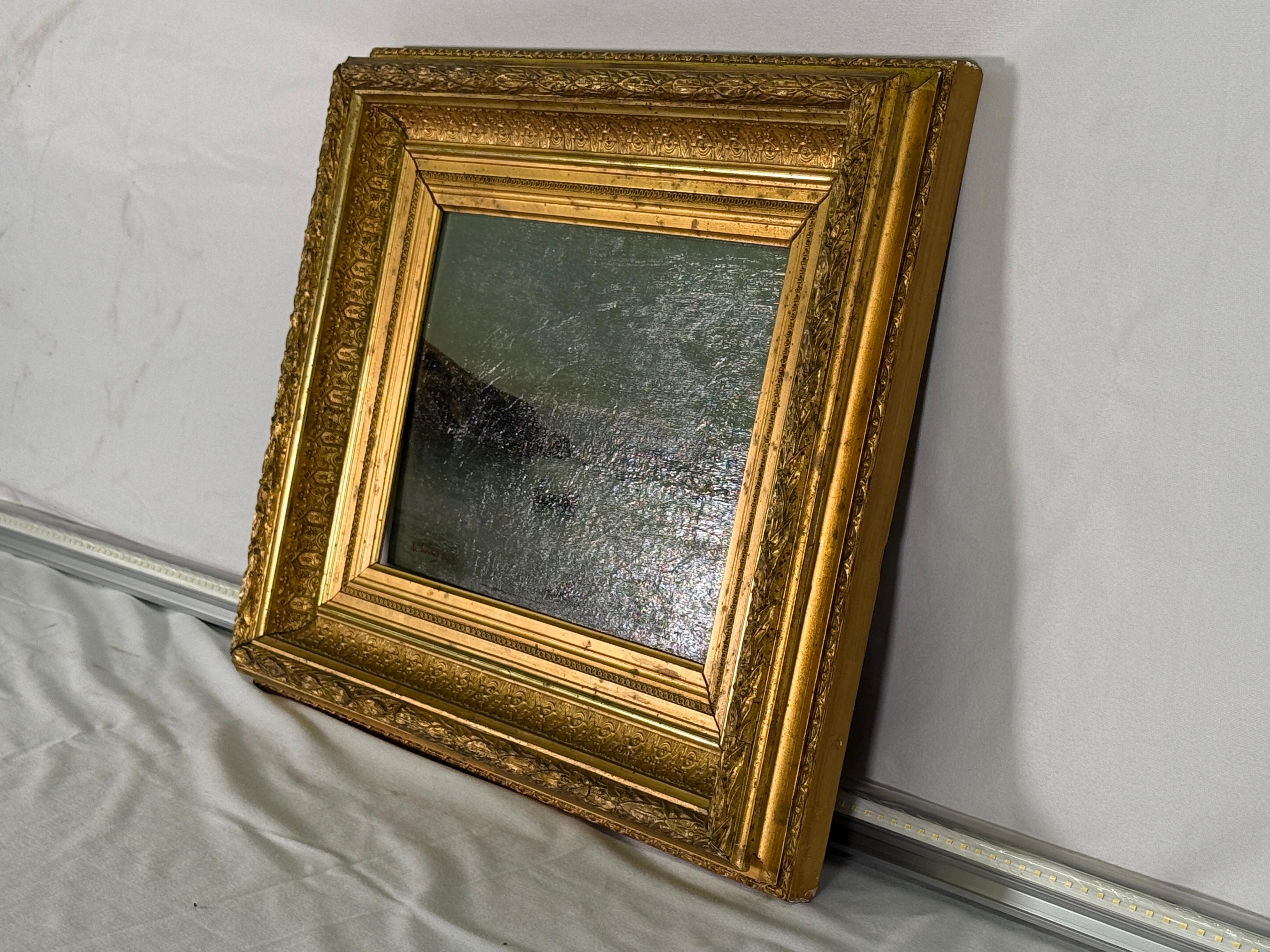 Luigi Filippo 19th Century French Sea Scape Painting in vendita