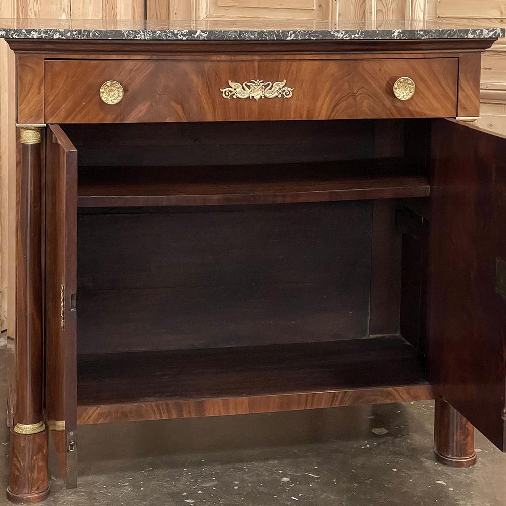 19th Century French Second Empire Period Marble Top Buffet For Sale 1
