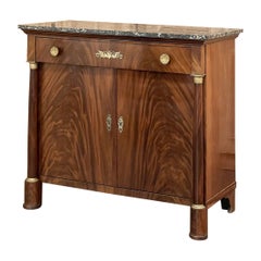 19th Century French Second Empire Period Marble Top Buffet