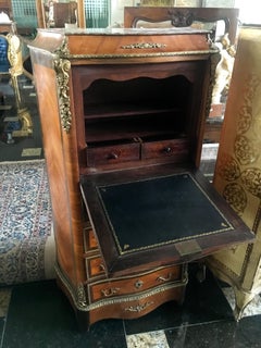 19th Century French Secretaire with Bronze Decoration in Louis XVI Style