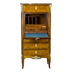 Antique 19th Century French Secretary Desk in the Louis XV Style