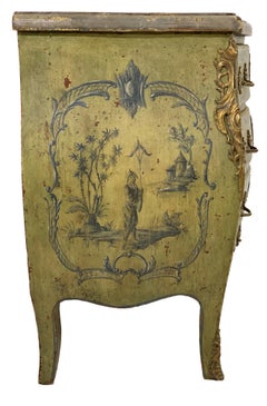 19th Century French Serpentine Front Rococo Commode