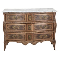 19th Century French Serpentine Fronted Commode