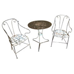 19th Century French Set of Garden Table and Chairs