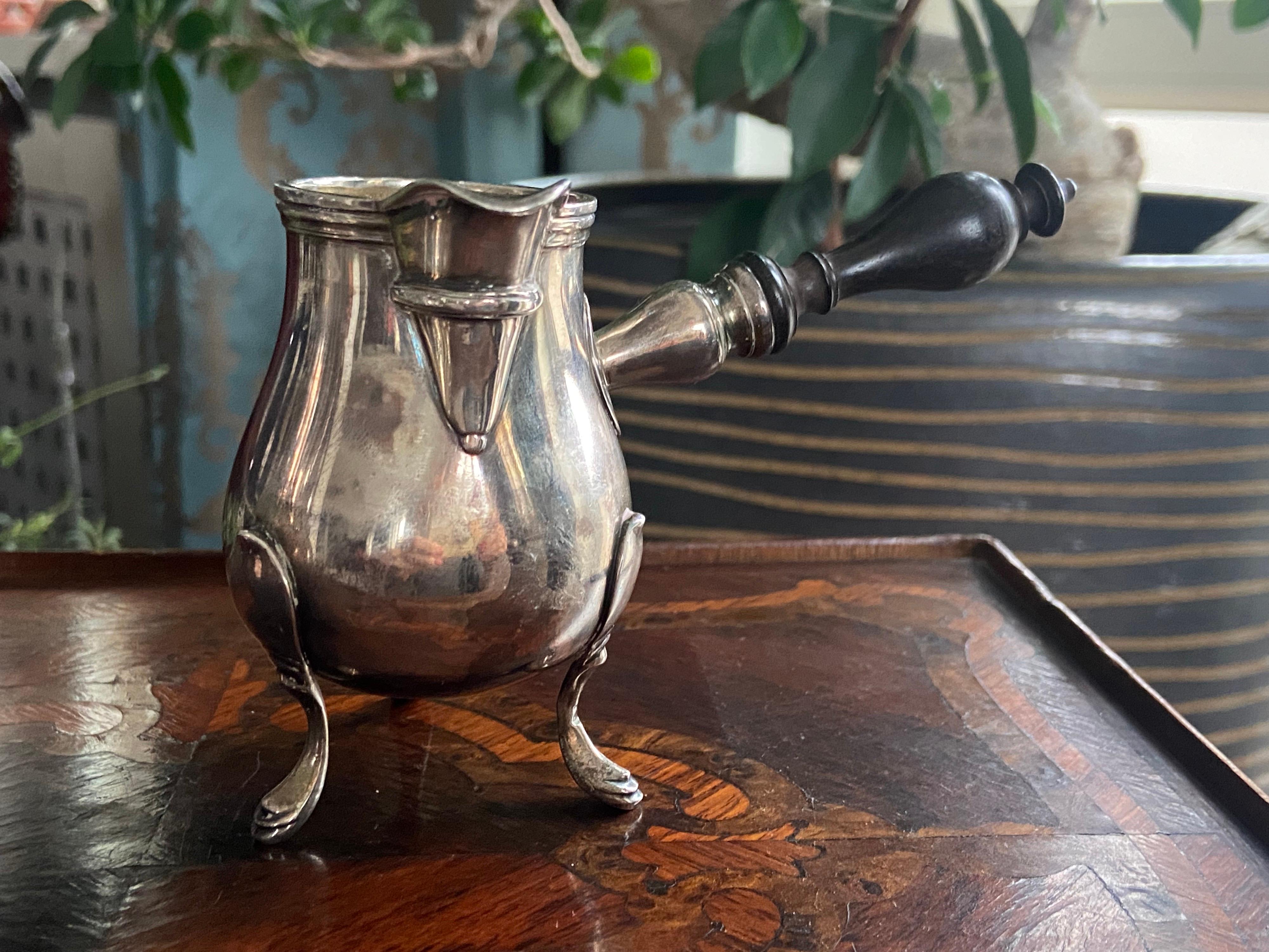 19th Century French Set of Sterling Silver Coffee or Tea Pot and Milk Jug In Good Condition For Sale In Sofia, BG