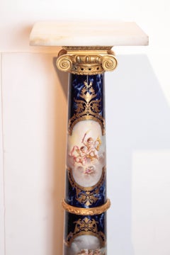 19th Century French Sèvres Porcelain Pedestal