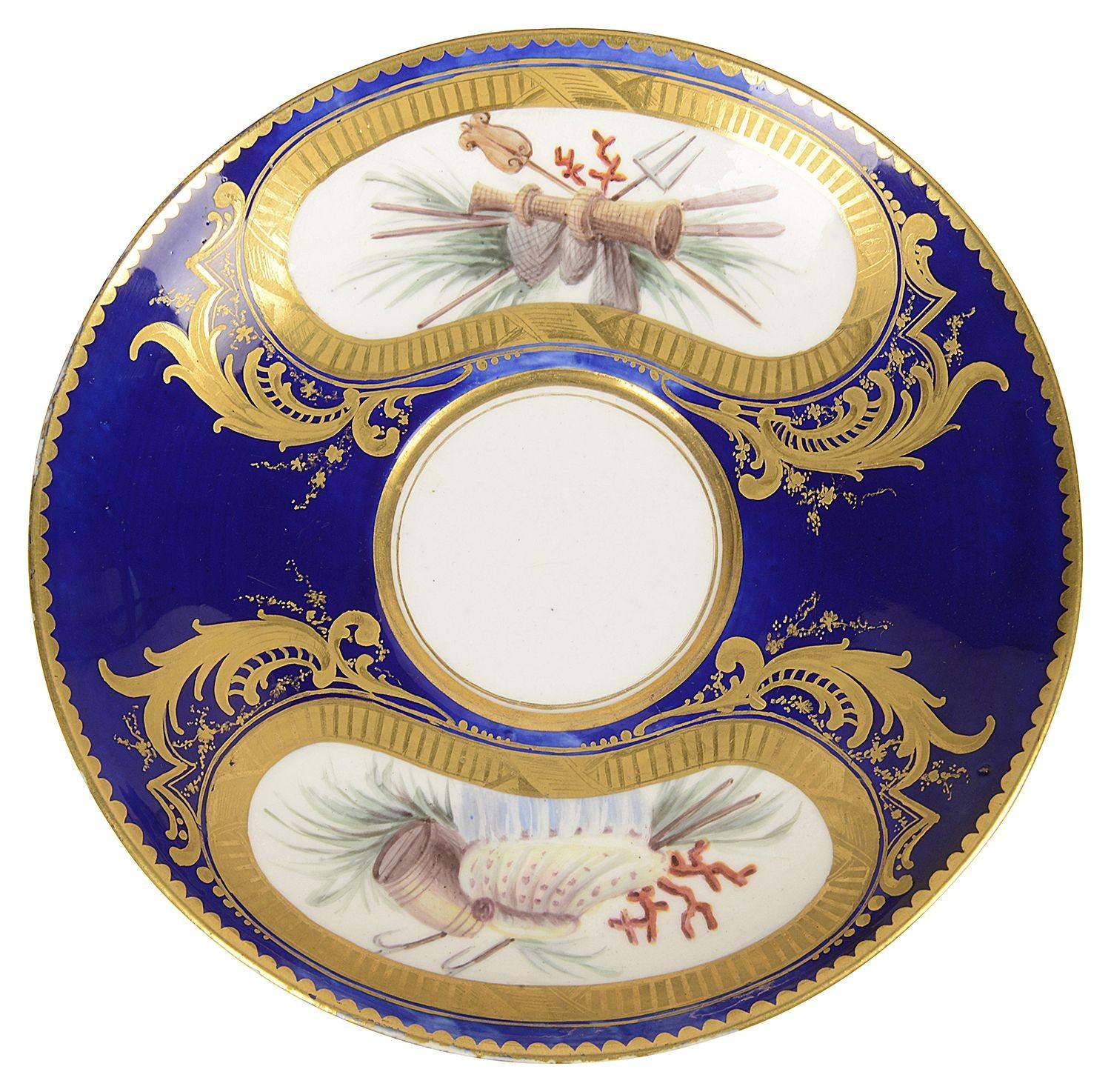 Ensemble de cabaret en porcelaine de style Sèvres du 19ème siècle français en vente 2