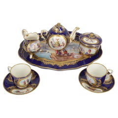 Antique 19th Century French Sevres Style Porcelain Cabaret Set