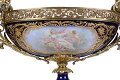 19th Century French Sevres style porcelain comport.