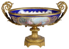 19th Century French Sevres style porcelain comport.