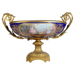 19th Century French Sevres style porcelain comport.