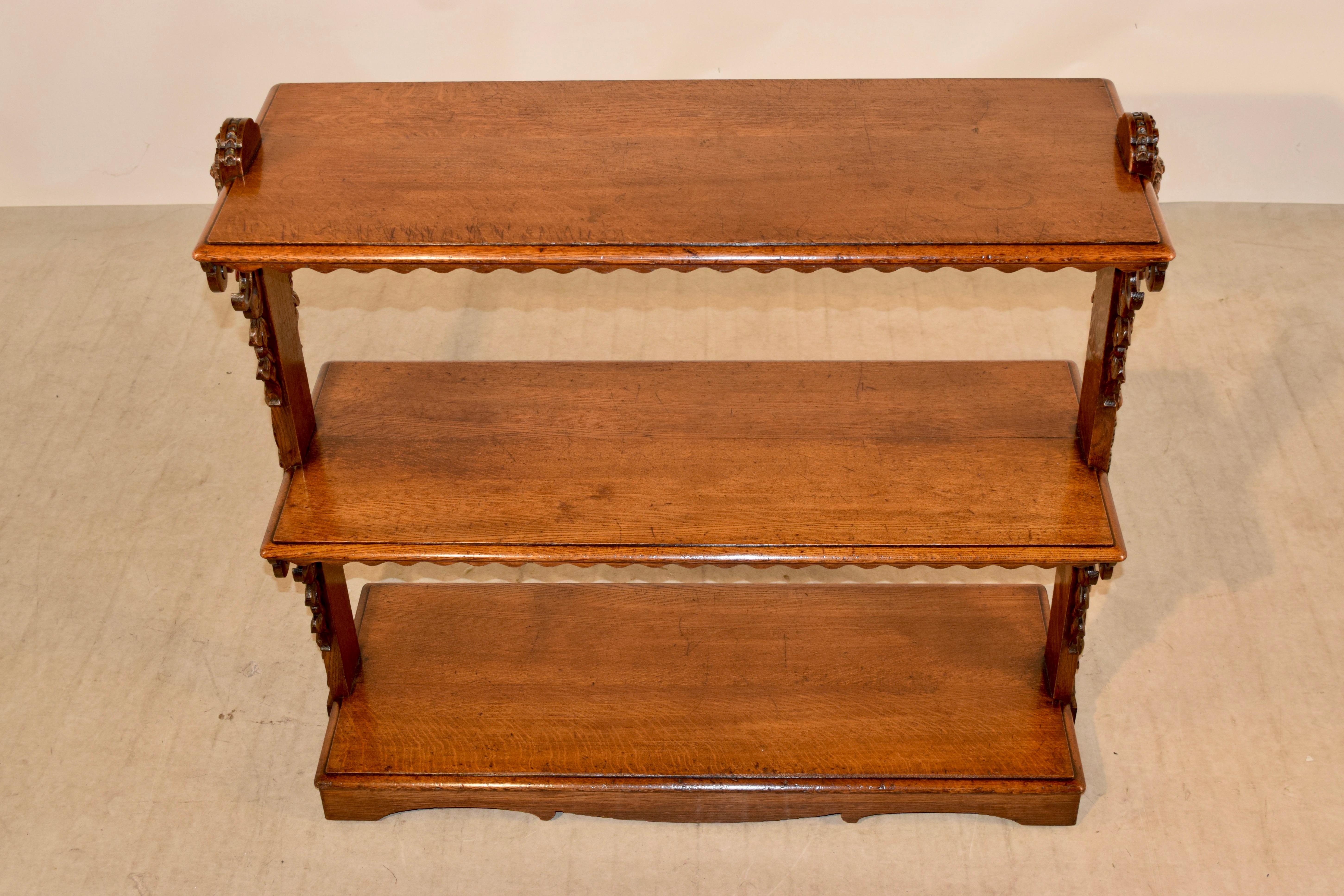 Oak 19th Century French Shelf For Sale