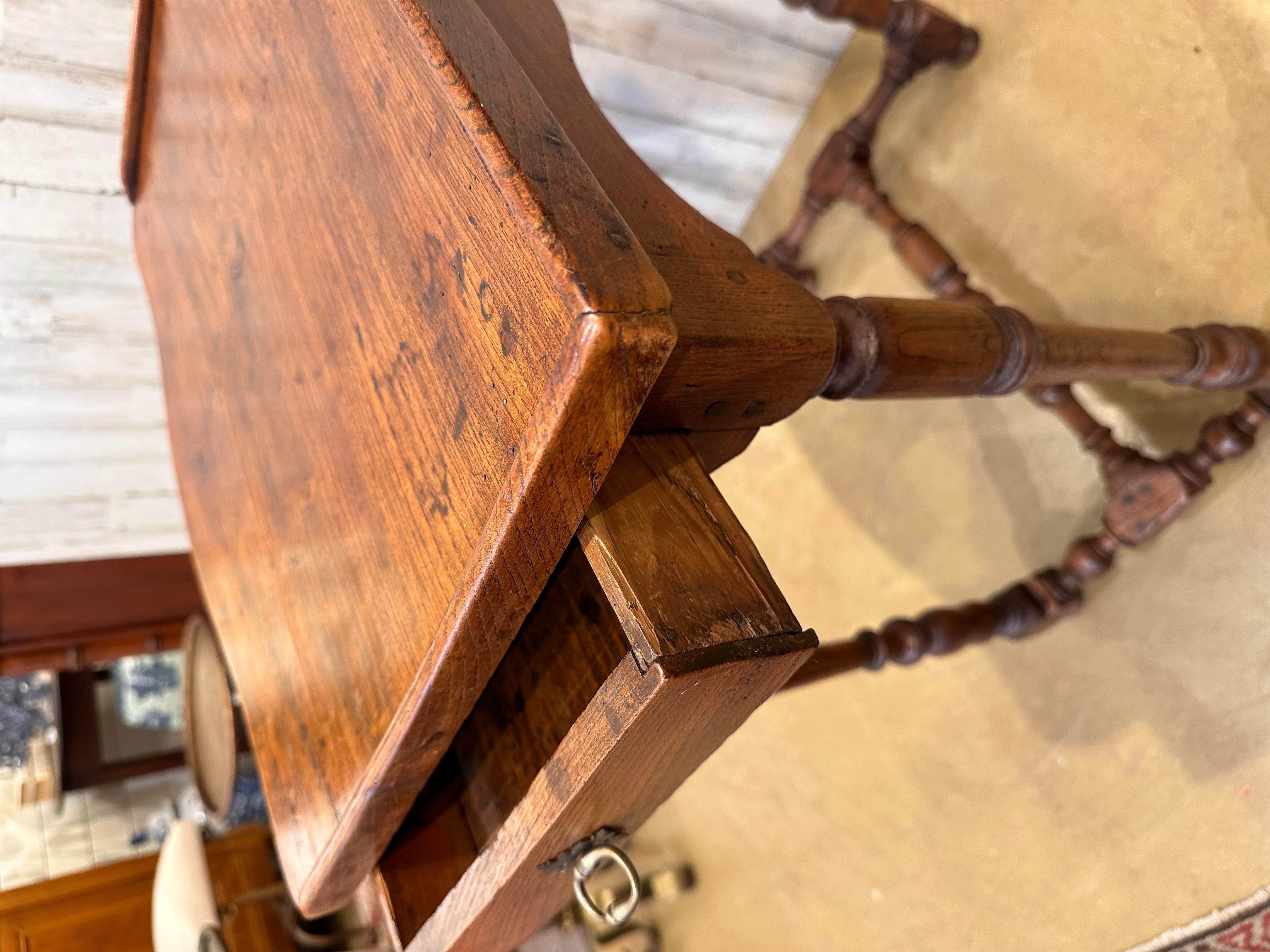 Hardwood 19th Century French Side Table