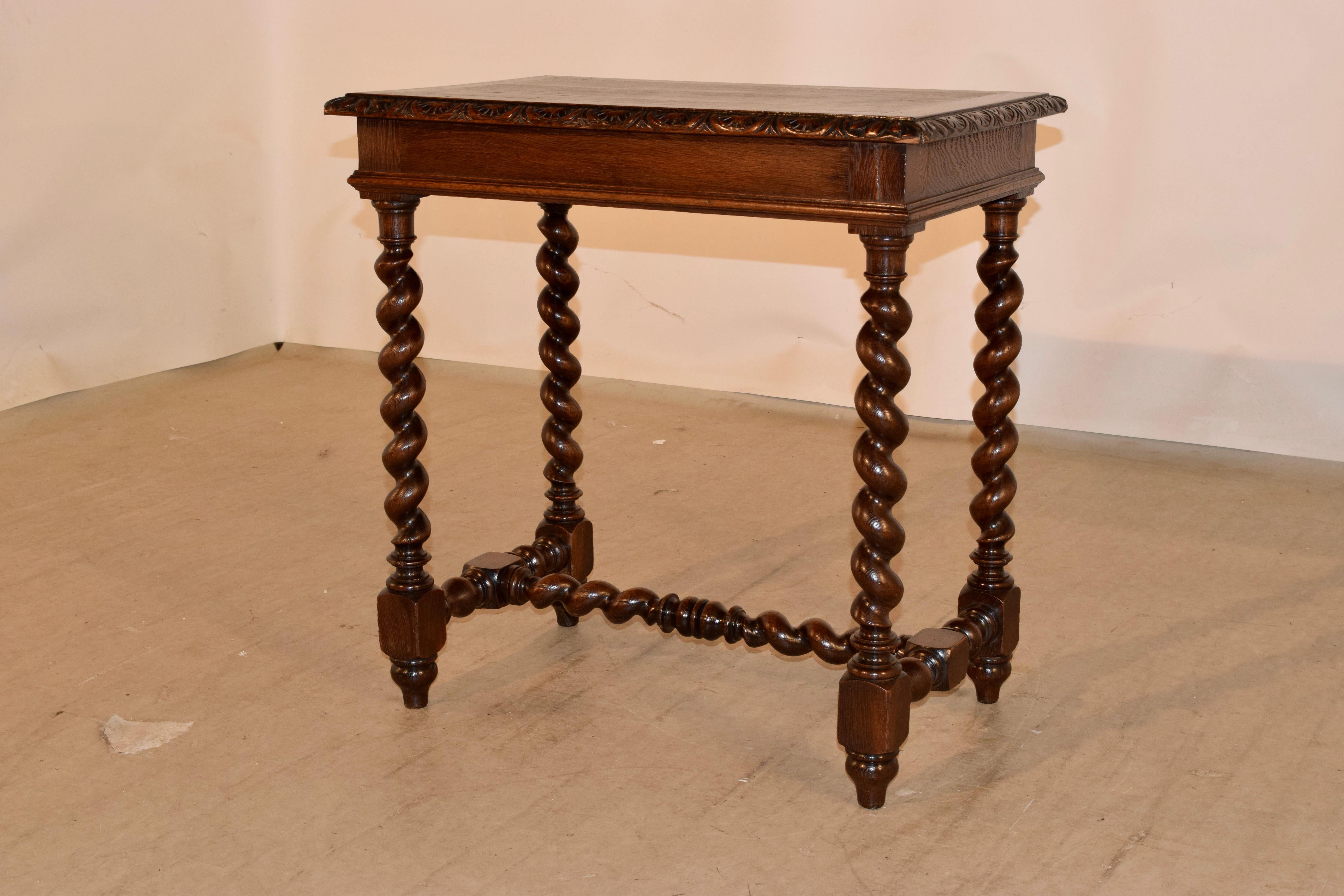 Oak 19th Century French Side Table