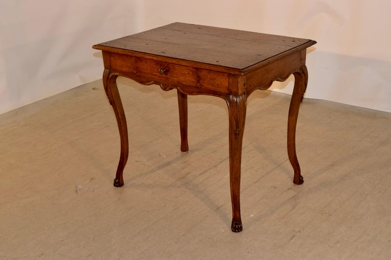 19th Century French Side Table with Cabriole Legs For Sale at 1stDibs