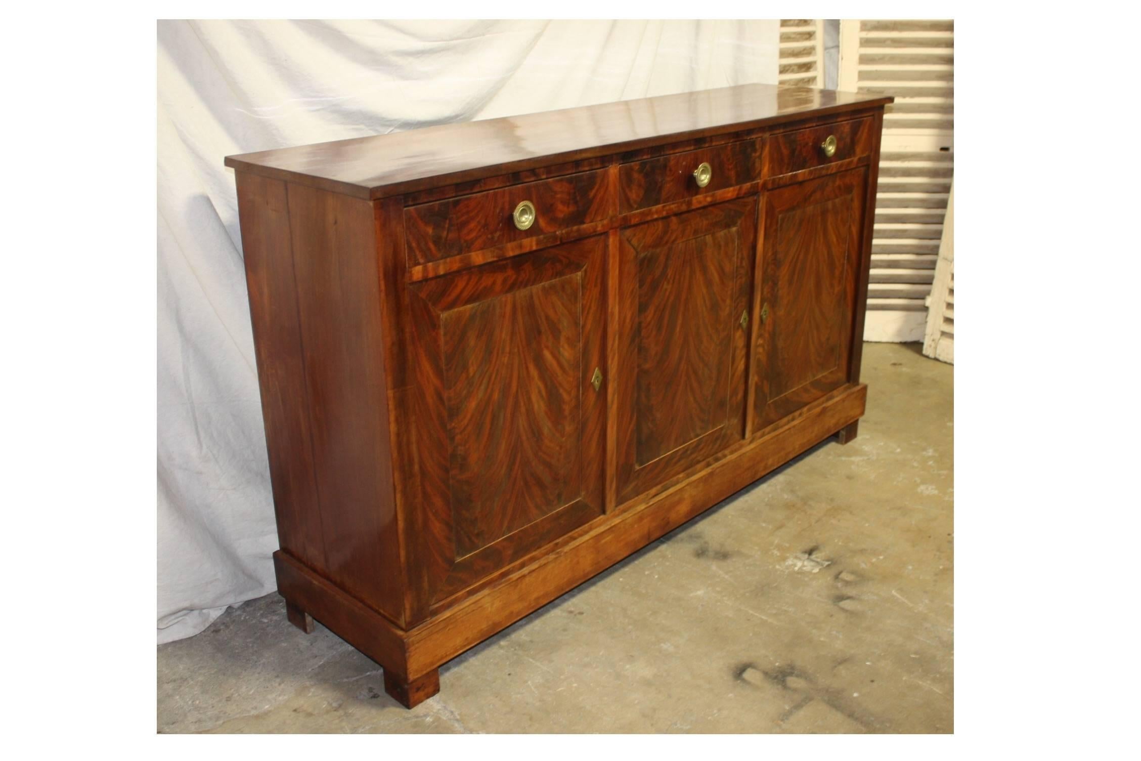 Marquetry 19th Century French Sideboard