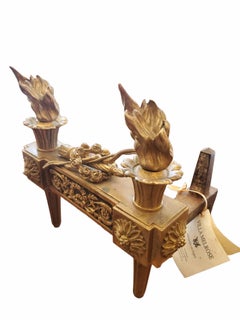 19th Century French Signed Andirons