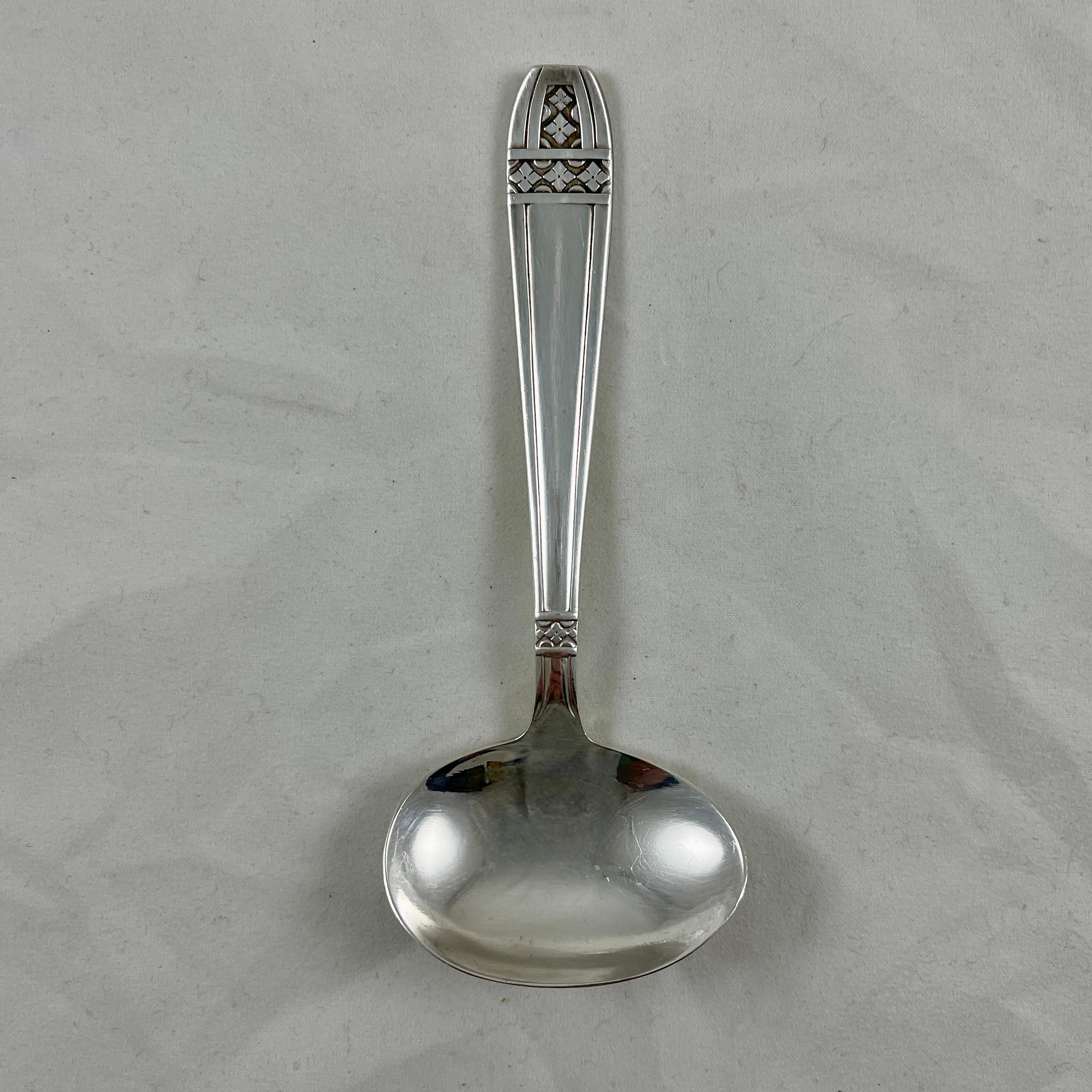 Aesthetic Movement 19th Century French Silver Absinthe Sugar Melting Spoon