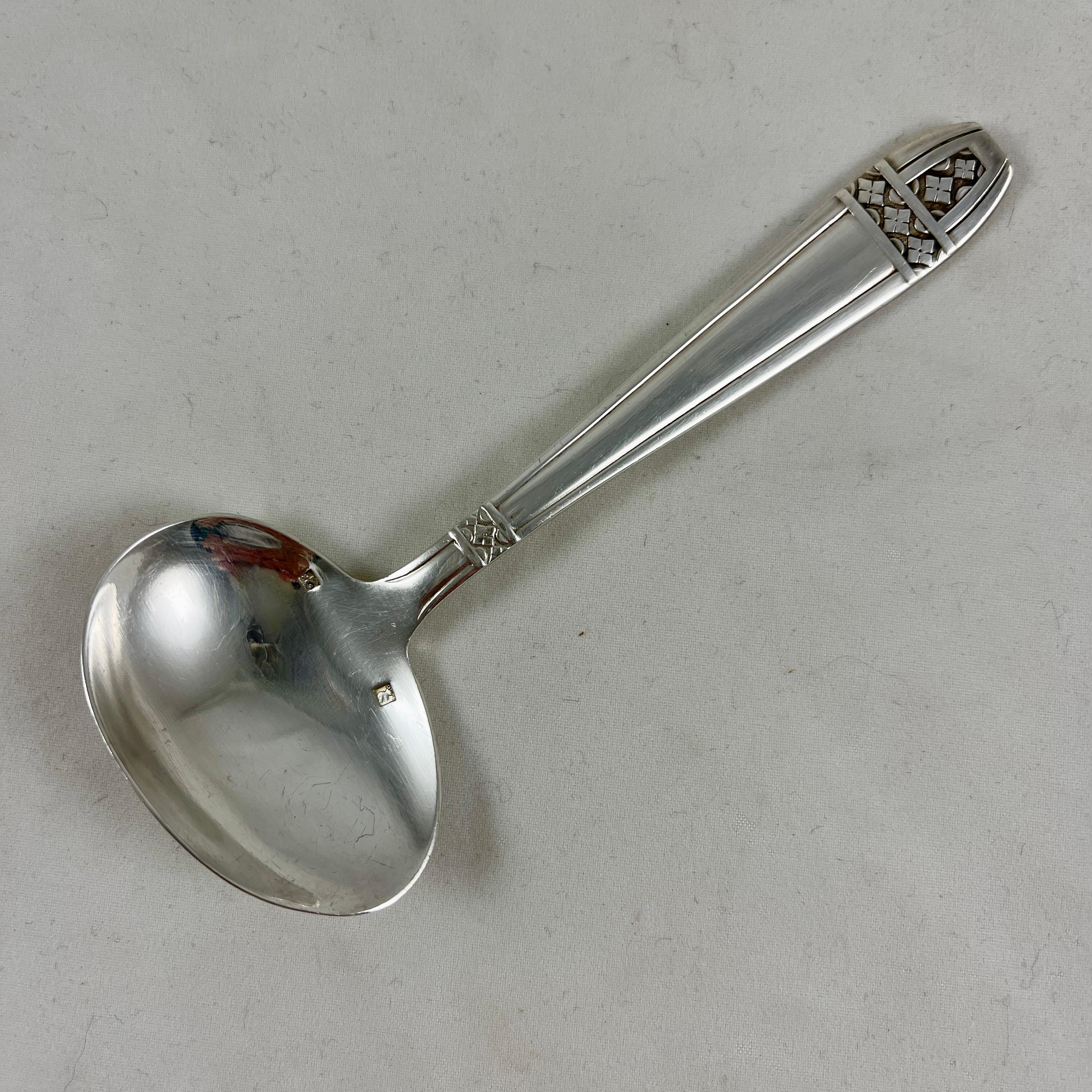 19th Century French Silver Absinthe Sugar Melting Spoon 3