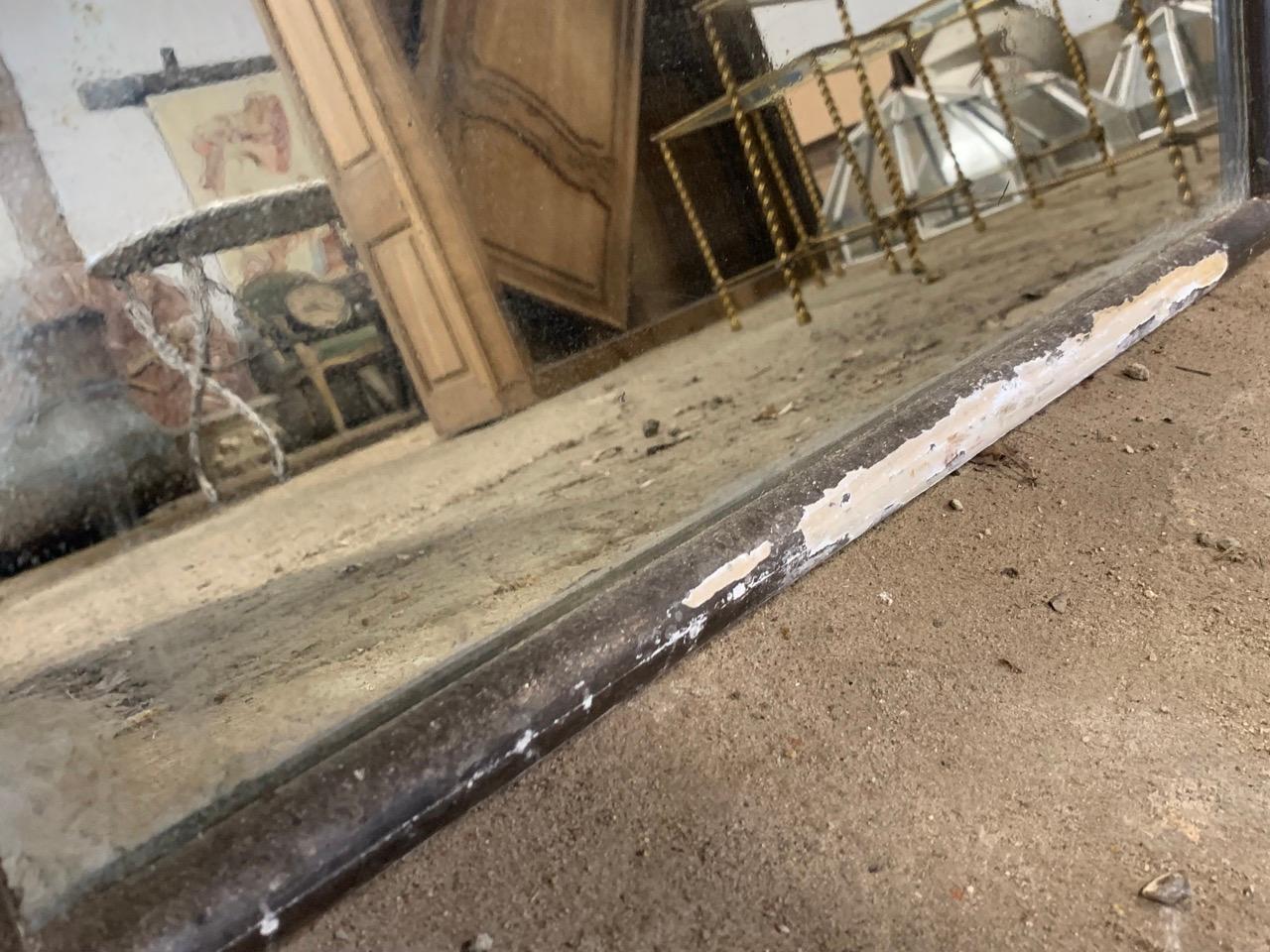 Fait main Miroir de Bistro français en argent du 19ème siècle en vente