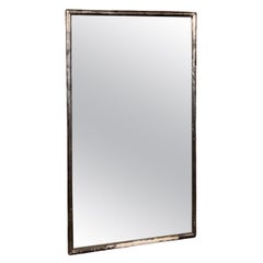 19th Century French Silver Bistro Mirror