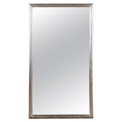 19th Century French Silver Bistro Mirror
