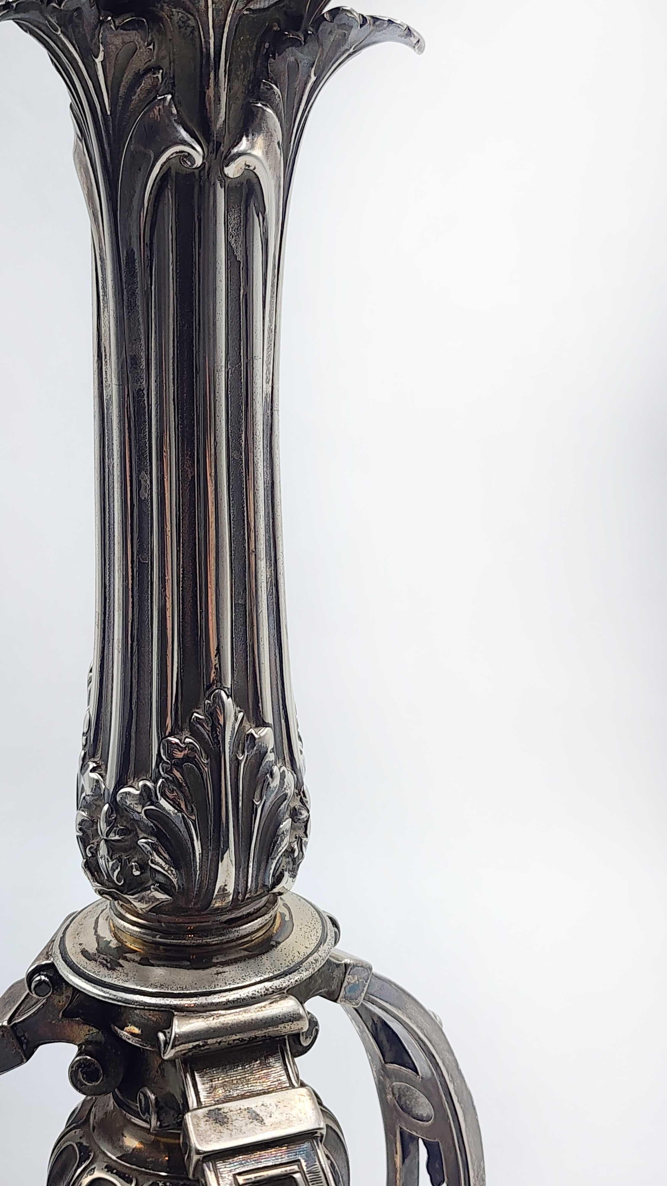 Argento 925 Candelieri d'argento francesi del XIX secolo in vendita