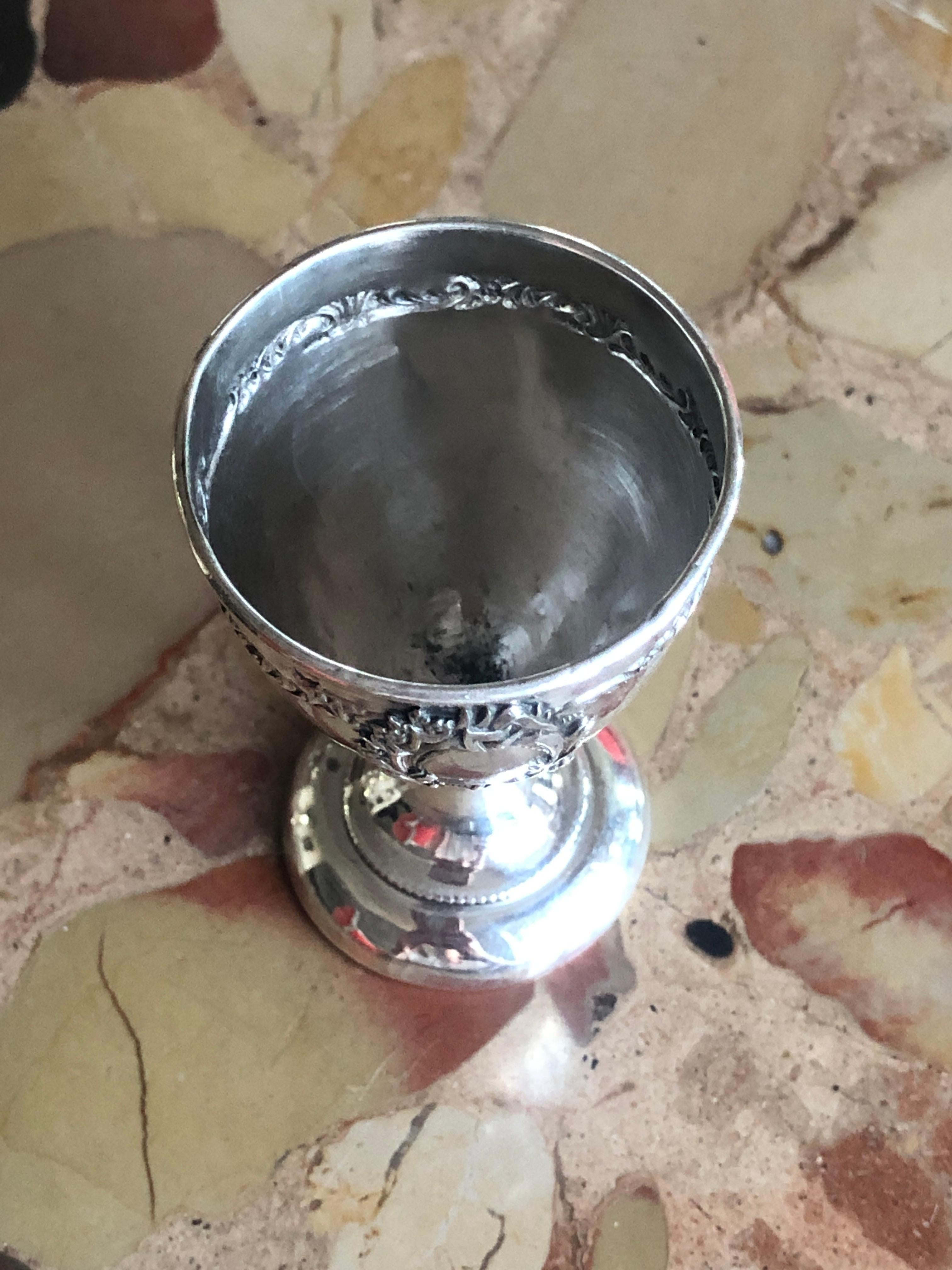 sterling silver egg cup