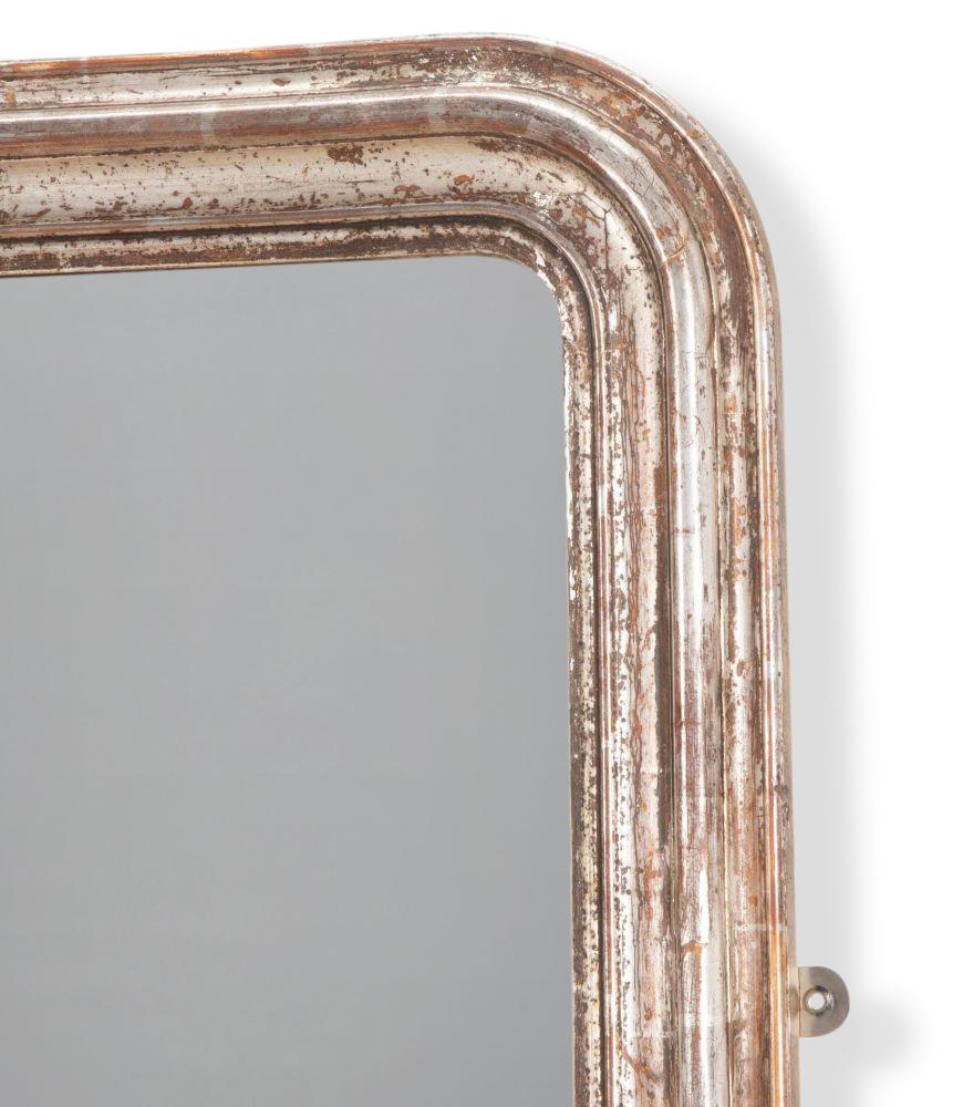 Specchio francese del XIX secolo in argento dorato Louis Philippe In condizioni buone in vendita a Tetbury, Gloucestershire