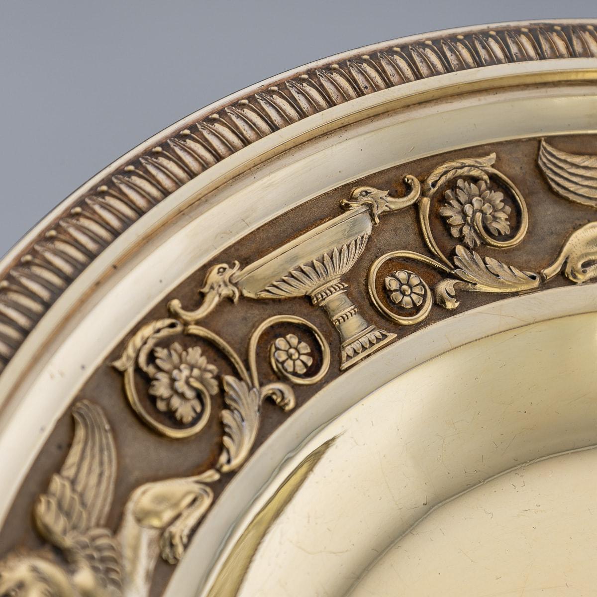 19th Century French Silver-Gilt Pair of Dishes, Odiot, circa 1890 For Sale 2