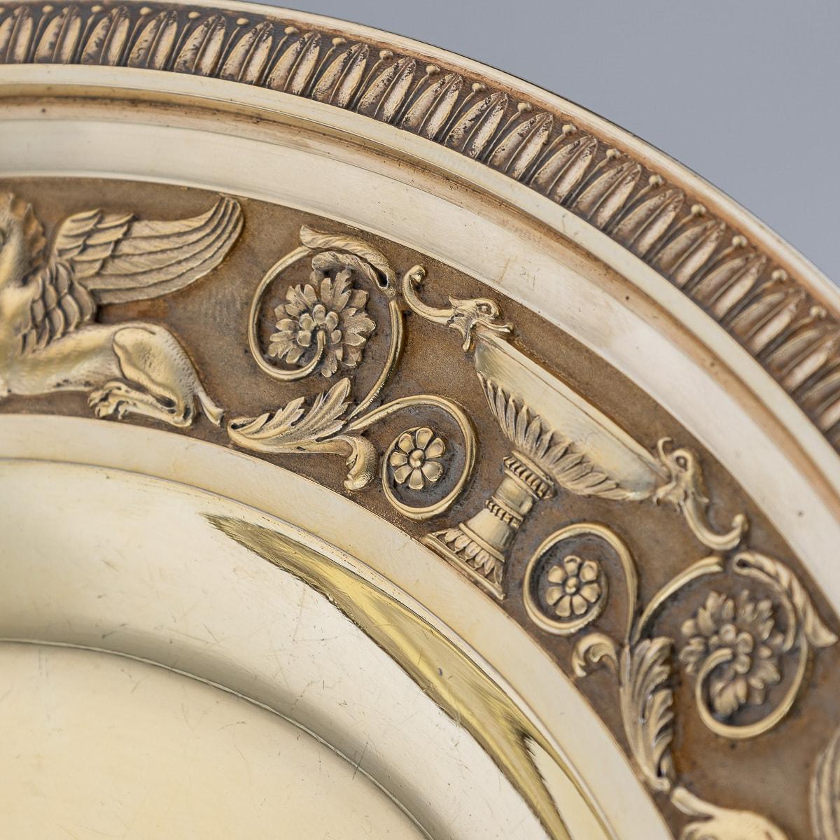 19. Jahrhundert Französisch Silber vergoldet Paar Geschirr, Odiot, um 1890 im Angebot 5