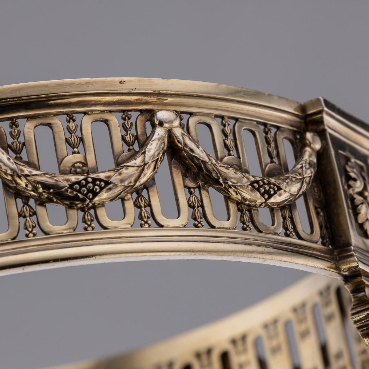 Ensemble de six Comports en Argent Doré du 19ème Siècle Français, Boin-Taburet, vers 1890 en vente 13