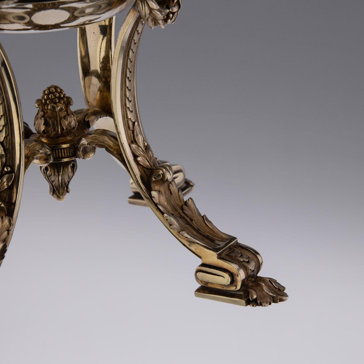 Ensemble de six Comports en Argent Doré du 19ème Siècle Français, Boin-Taburet, vers 1890 en vente 5
