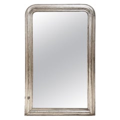 19th Century French Silver Louis Philippe Large Mirror