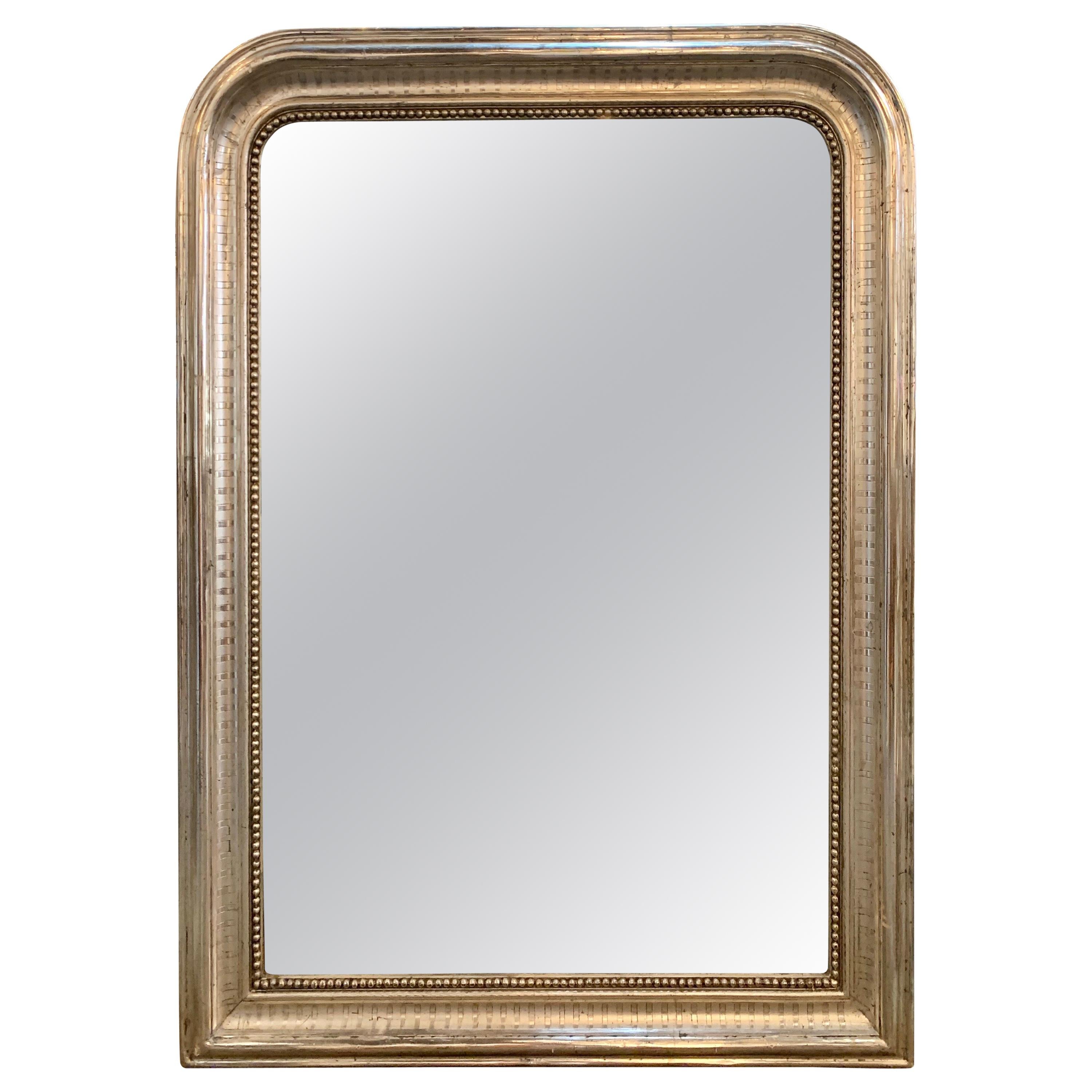 19th Century French Silver Louis Philippe Mirror