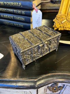 19th Century French Silver Metal Lidded Box