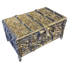 19th Century French Silver Metal Lidded Box
