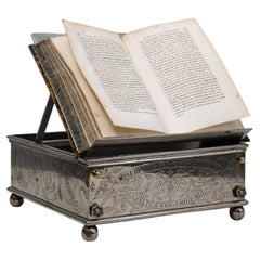 19th Century French Silver Plated Book Stand