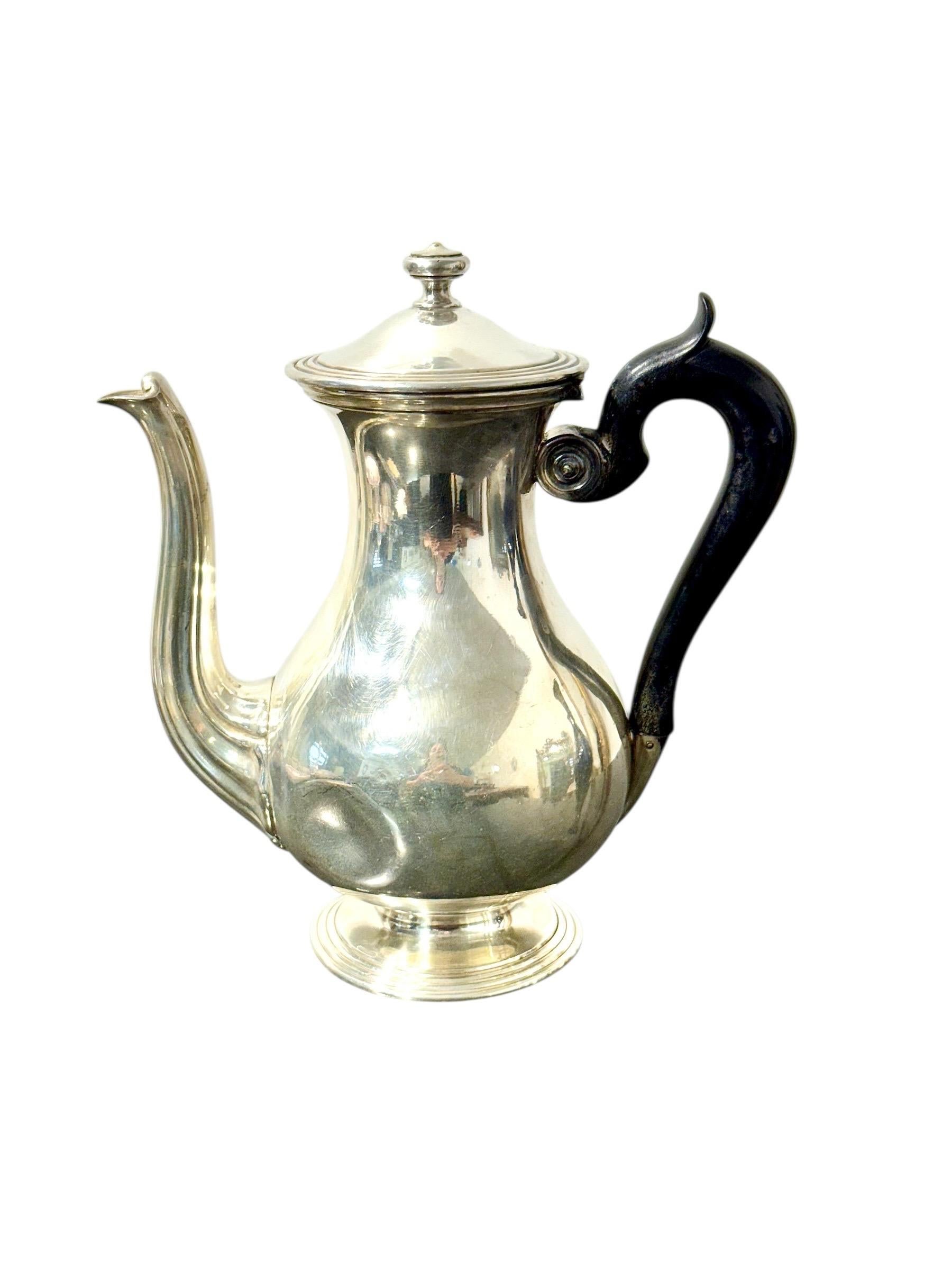 19th Century French Silver-Plated Coffee Pot