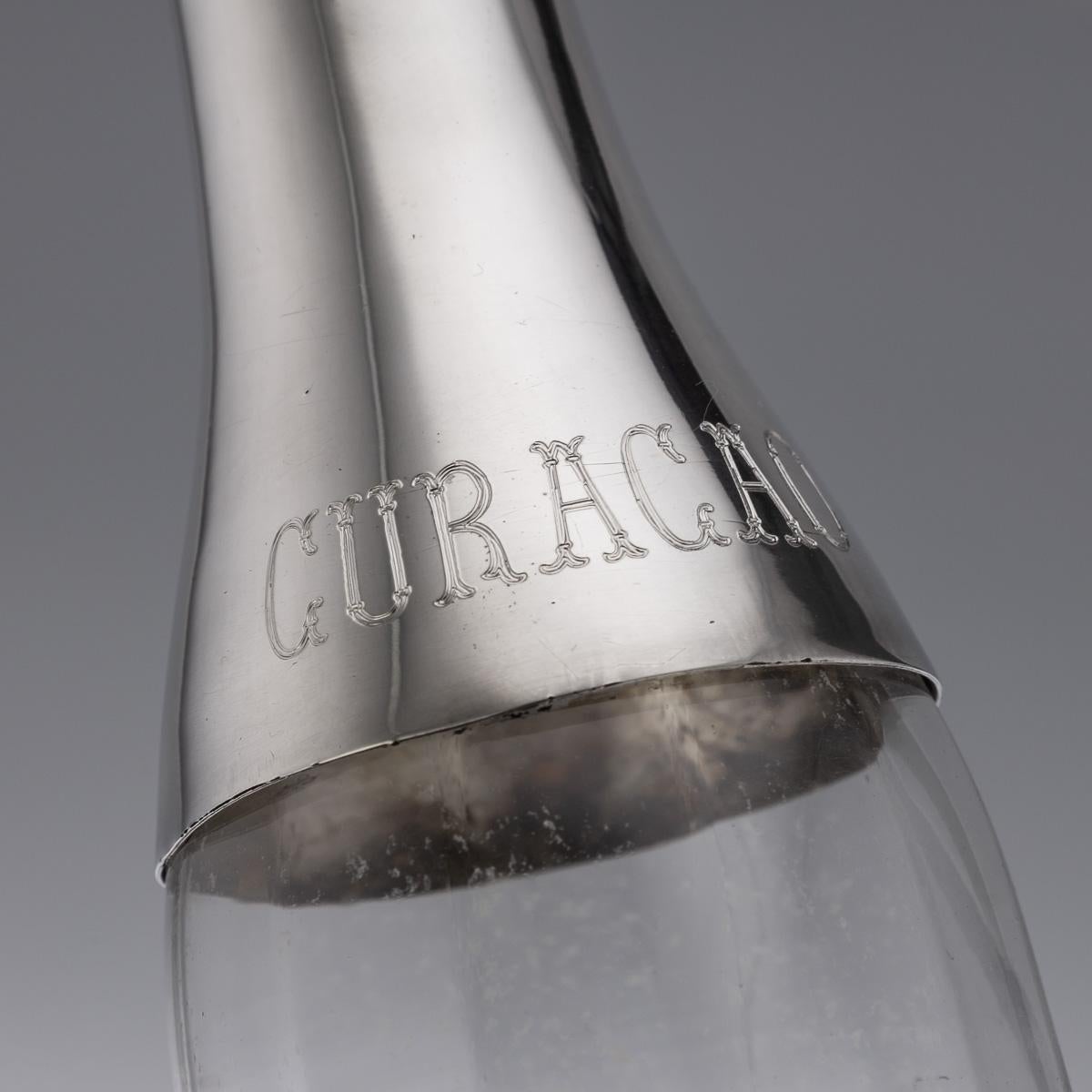 19th Century French Silver Plated & Glass Tantalus Set, c.1880 11