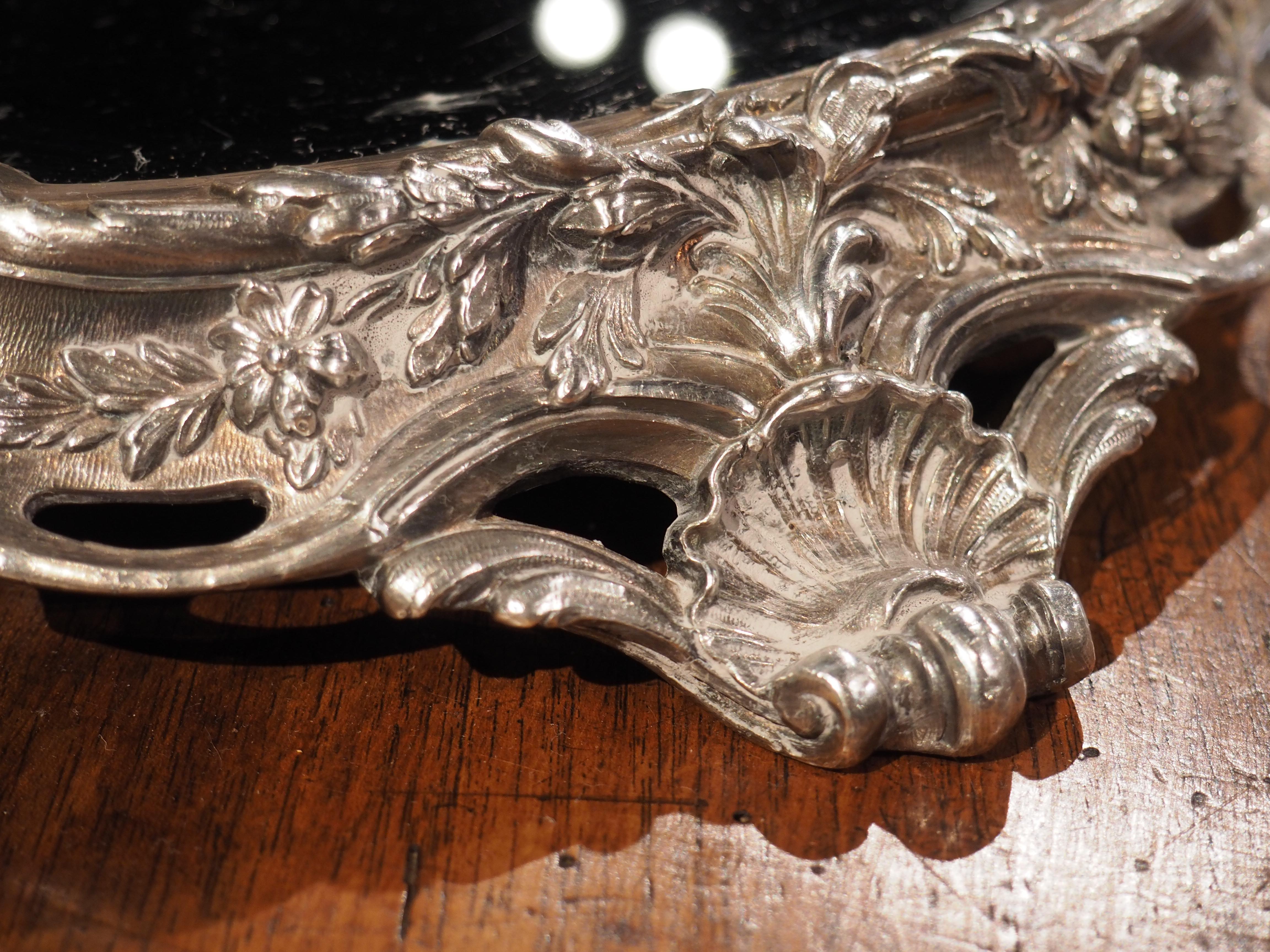 19. Jahrhundert Französisch versilbert Bronze 2-Piece Surtout de Table im Angebot 6