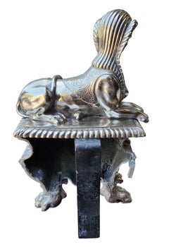 19th Century French Silvered Bronze Channets