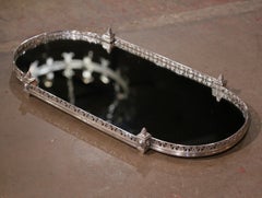 19th Century French Silvered Bronze Mirrored "Surtout de Table" from Christofle