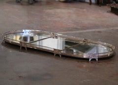 19th Century French Silvered Bronze Three-Piece "Surtout de Table" Plateau