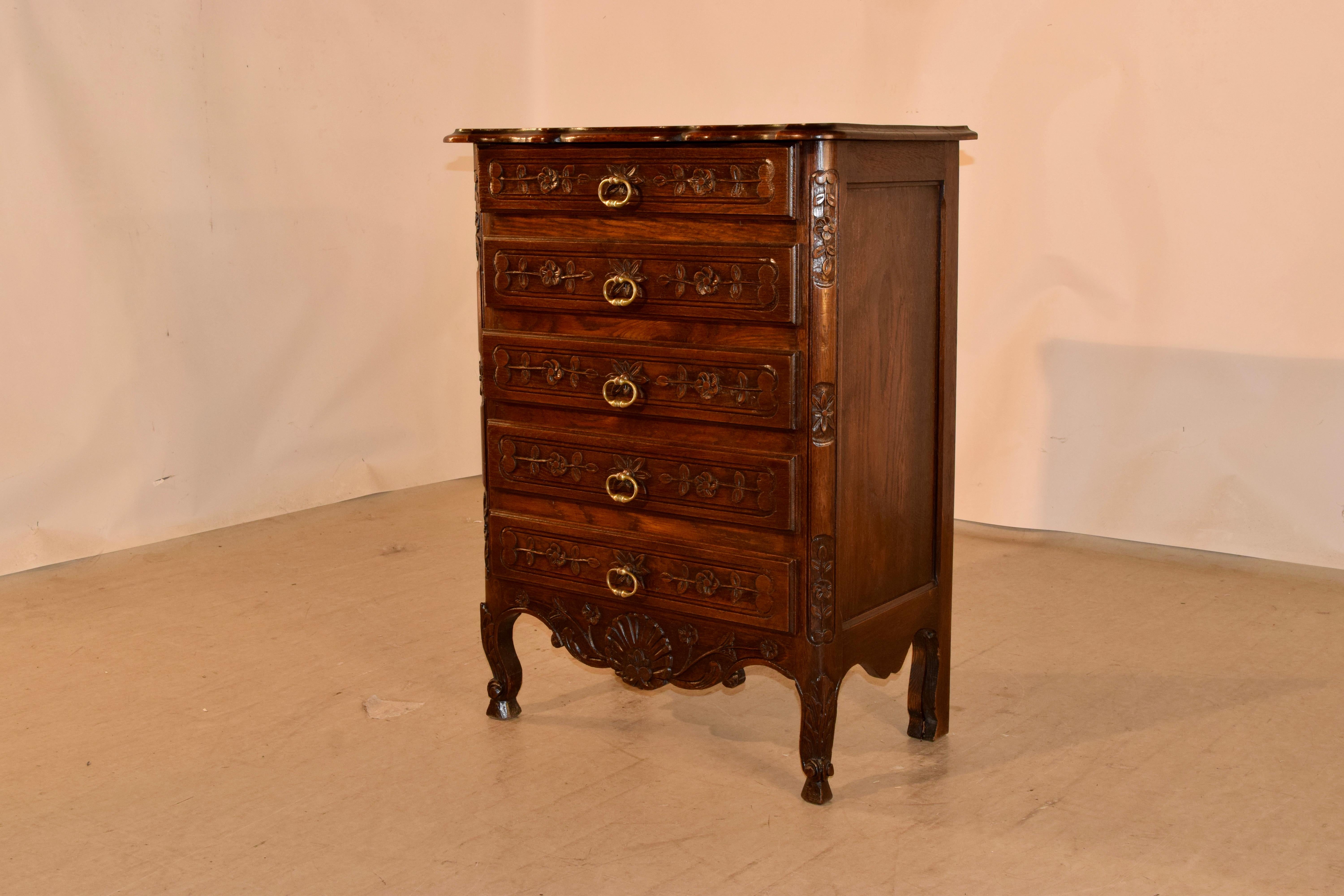 19th Century French Single Chest of Drawers In Good Condition In High Point, NC