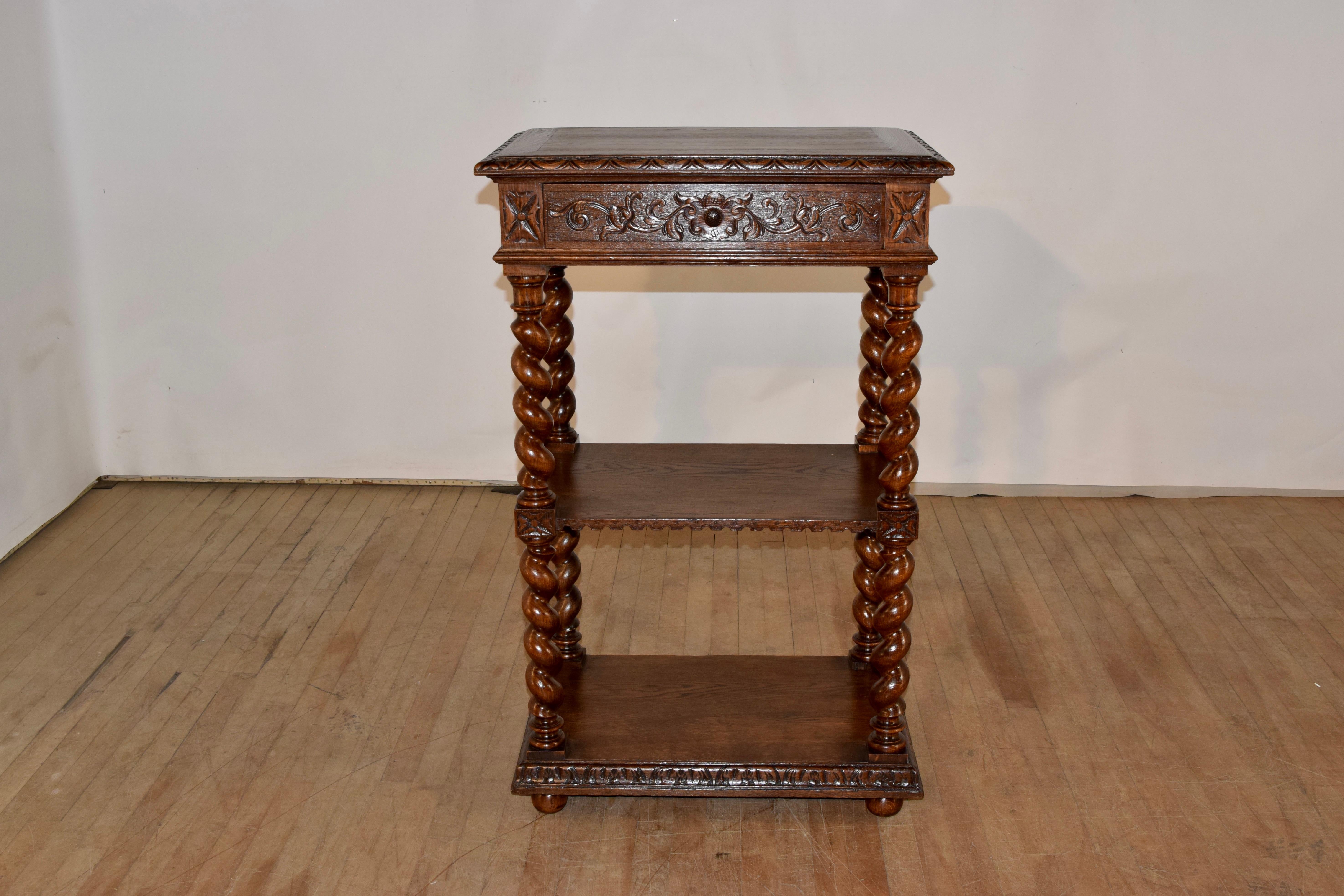 Oak 19th Century French Small Buffet For Sale
